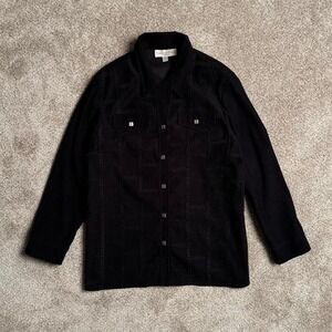PROPORTION PETITE "SCAR STITCH" BUTTON UP